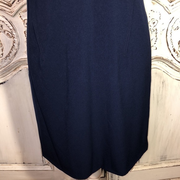 Les Petites… Paris NWT Round Neck Cutouts Sleeveless Structured Sheath Dress S/6 - Picture 4 of 12
